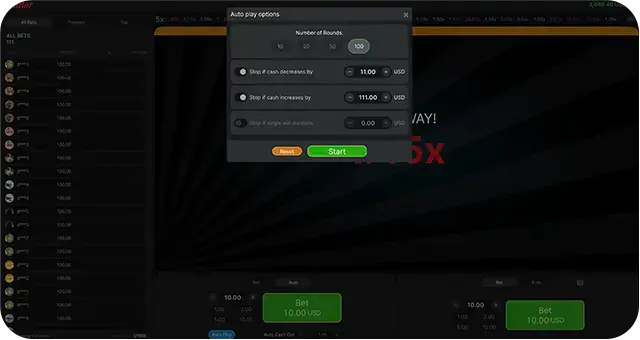 Screenshots2 Setting Up Auto Play and Auto Cash out Online Aviator Bet Game