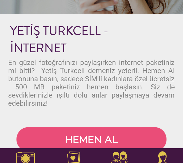 Turkcell Bedava Her Ay 500 MB İnternet