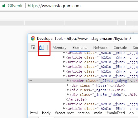 Instagram'a Pc'den Programsız Fotoğraf Yükleme